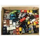 flat of assorted cars& trucks