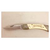 lock blade knife with sheath