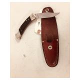 lock blade knife with sheath