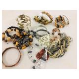 assorted bangles & necklaces