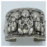 NICE RICHARD BEGAY STERLING CUFF BRACELET