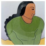 2000 RC GORMAN VASE" MARY MARIE MANYGOATS "15"