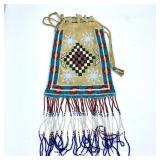 COLORFUL NATIVE AMERICAN BEADED BAG
