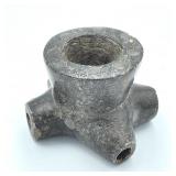 SIOUX TRIBE COUNCIL PIPE PEWTER INLAY