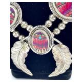 STERLING SILVER BRACELET NECKLACE EARRING SET