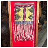 FRAMED NATIVE AMERICAN BEADED BAG