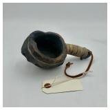 CARVED BURL DRINKING CUP