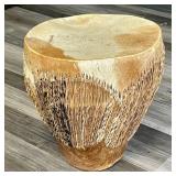 NATIVE AMERICAN COWHIDE DRUM 12x14