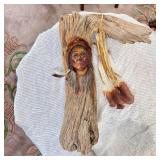 DAKOTA SIOUX WOOD CARVING 24x18