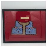 SIOUX BEADED INFANT VEST w/ AMERICAN FLAG MOTIF