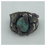 STERLING  TURQUOISE CUFF BRACELET