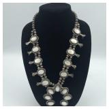 STERLING W/ MOP  SQUASH BLOSSOM