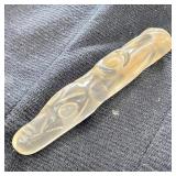 QUARTZ CRYSTAL CARVED PIPE