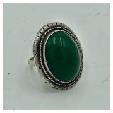 STERLING & MALACHITE RING