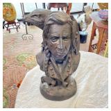 SIGNED METAL CHIEF BUST
