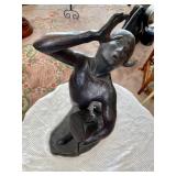 BRONZE STATUE "BUFFALO SONG" 24x15