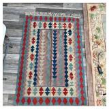 HAND WOVEN NATIVE AMERICAN RUG 73x48