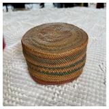 SMALL HAND WOVEN  BASKET