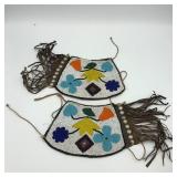 NATIVE AMERICAN BEADED DANCING CUFFS