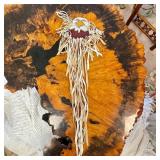 BEADED EAGLE PONYTAIL HOLDER - 24x6