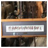 TWO INDIAN HORSES PRINT BY BEV DOOLITTLE 34"x12.5"