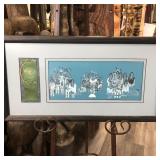 ORIGINAL  FIRE CEREMONY  w/ RIBBON 26"x14"