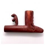 SOAPSTONE PIPE W/ ELK & BEAR