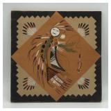 NATIVE AMERICAN SANDPAINTING 12"x12"