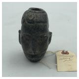 CHEROKEE HUMAN EFFIGY HEAD PIPE
