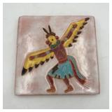 NATIVE AMERICAN DANCING INDIAN TILE