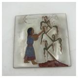 NATIVE AMERICAN TILE PICKING MAZE B. YAZZ POTTERY