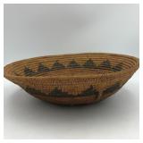 NAVAJO HAND WOVEN BASKET 13" DIAMETER