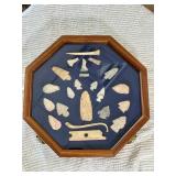 FRAMED SET OF ARROWHEADS
