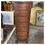 7 DRAWER WITH BOW FRONT / BOMBAY SIDES & INLAY