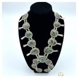 HEAVY ETSITTY STERLING SQUASH BLOSSOM