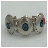 NAVAJO STERLING SILVER TURQUOISE BRACELET