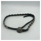 BUFFALO NICKEL CONCHO BELT w/ 1oz SILVER ROUND 48"
