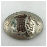 NATIVE AMERICAN BELT BUCKEL NICKEL