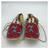 NATIVE AMERICAN BEADED MOCCASINS