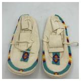 NATIVE AMERICAN BEADED MOCCASINS