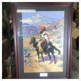 AN INDIAN TRAPPER BY FREDERIC REMINGTON PRINT