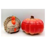 Home & Garden Pumpkin & Turkey Gravy Dish