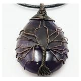 Amethyst & Copper Fashion Necklace