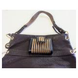 The Sak Dark Brown Purse & Striped Wallet