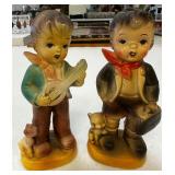 2 7ï¿½ Little Boy Figurines