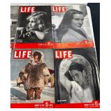 Eight 1940ï¿½s Life Magazines