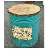 3 ft Metal Bucket With Lid
