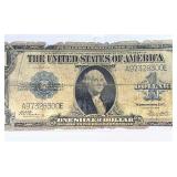 Rare Big Print $1 Silver Certificate