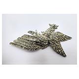 Vintage Fancy Rhinestone Bird Pin