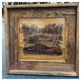 Wood Carved Vintage Artwork